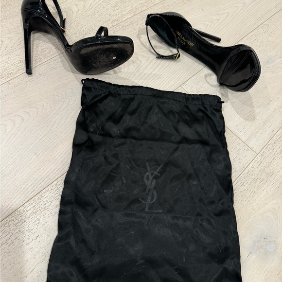 Saint Laurent Minimal Amber Patent Leather 38 Heels - Picture 7 of 7